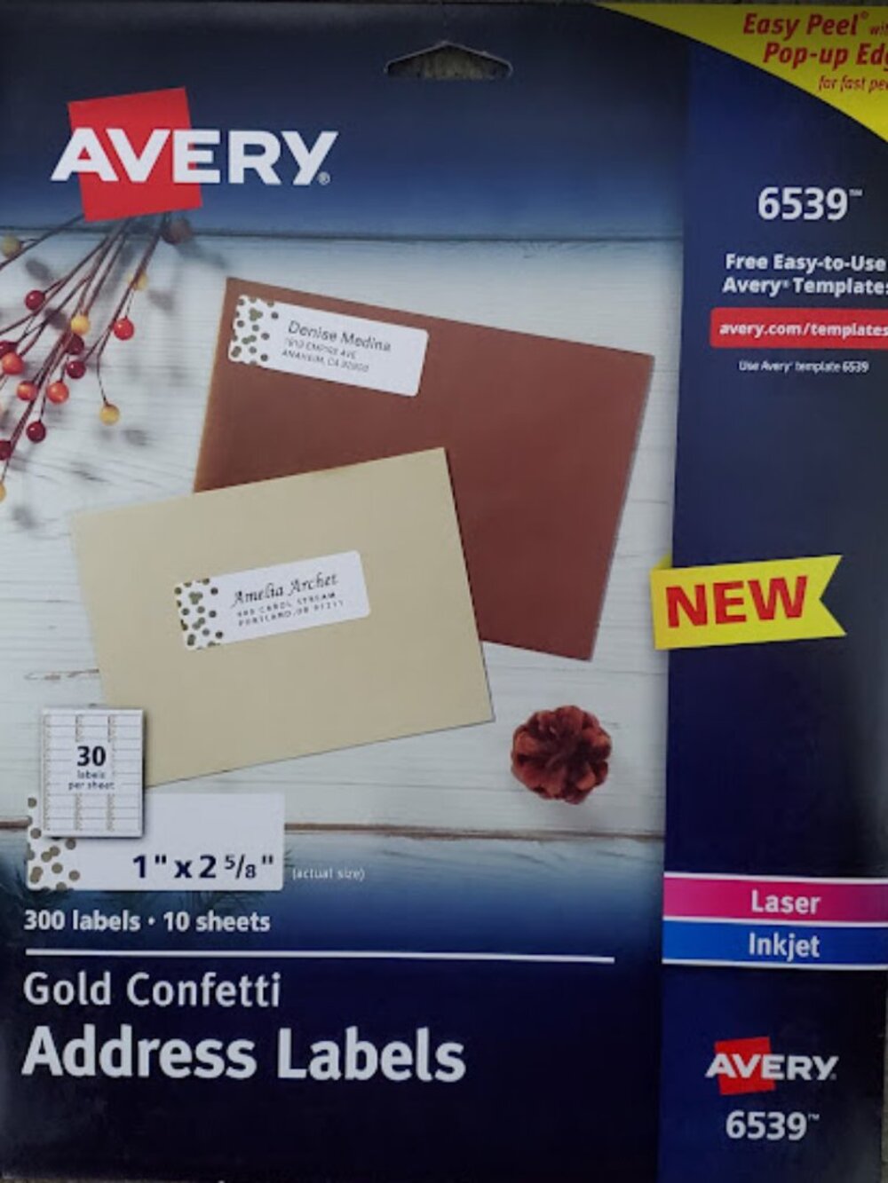 seasonal address labels
